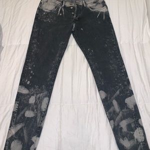 H&M stained skinny denim